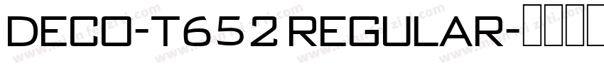 Deco-T652 Regular字体转换